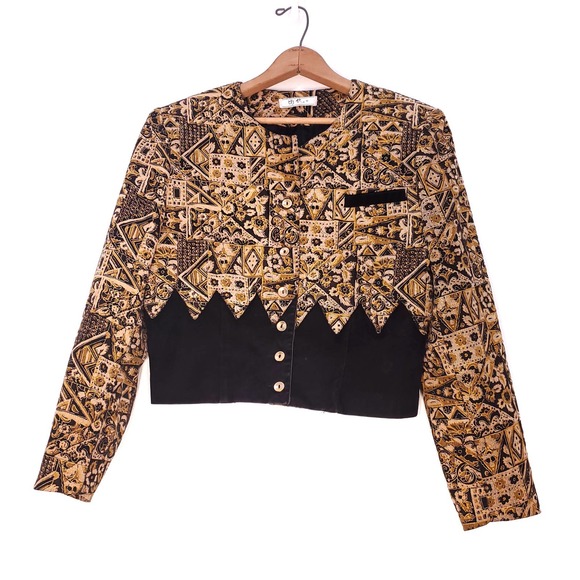 Vintage | Funky Patterned Retro Jacket M